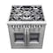 Forno Capriasca 30In. Freestanding French Door Gas Range FFSGS6460-30 - alternate 4